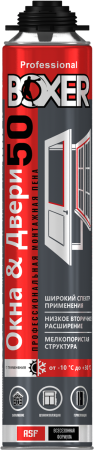 BOXER Professional 50, Всесезонная монтажная пена профессиональная, 700 мл BOXER Professional 50, Всесезонная монтажная пена профессиональная, 700 мл
