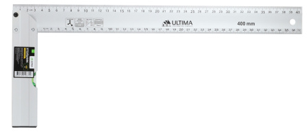 Угольник Ultima, 400 мм, алюминиевый, литой Угольник Ultima, 400 мм, алюминиевый, литой