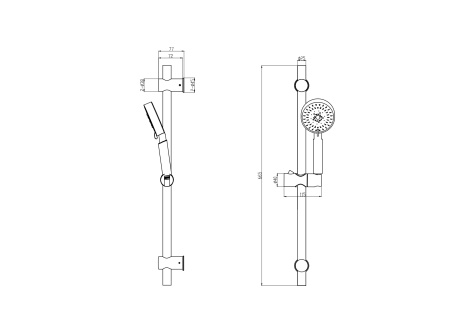 Душевой гарнитур  BD04B