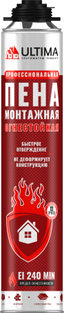 Ultima Pro, Огнеупорная монтажная пена, 750 мл