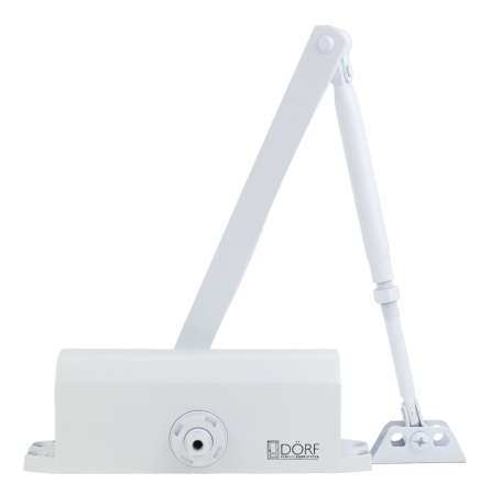  DORF Дверной доводчик L-8224, Белый