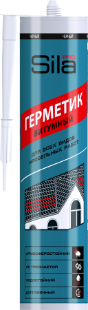 Sila PRO герметик битумный для крыши, 280 мл Sila PRO герметик битумный для крыши, 280 мл