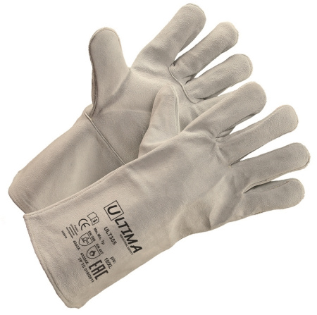 Краги ULTIMA спилковые с подкладкой, ULT355